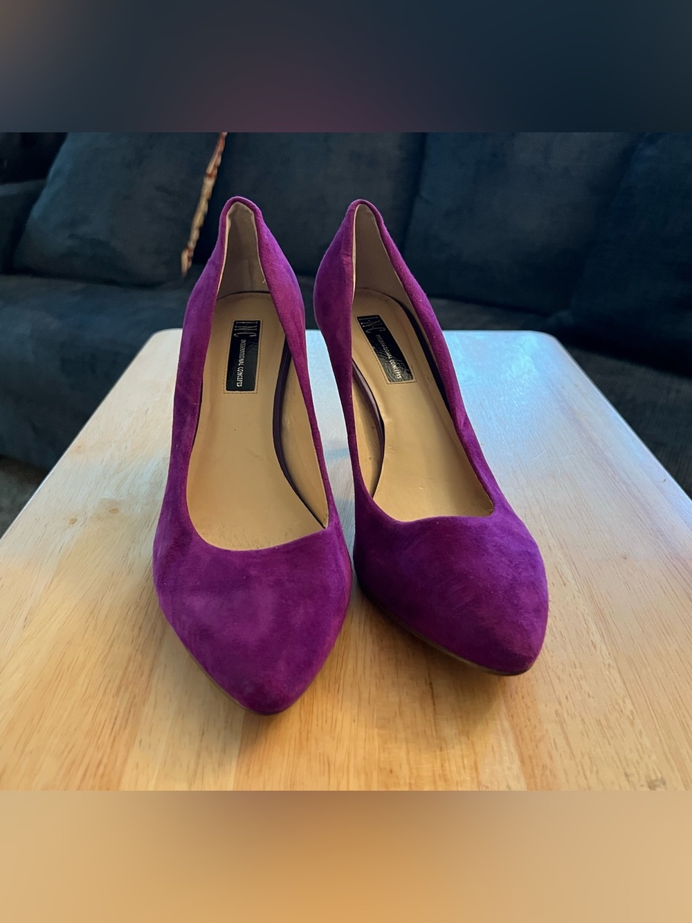 INC Purple Suede Heels